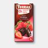 Шоколад TORRAS CLASSIC LINE темный с кусочками клубники, без сахара 75г*10