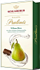 Конфеты SCHLADERER Williamsbirne 2411 из горького шоколада (с сахарной кор.) с грушевым бренди /карт